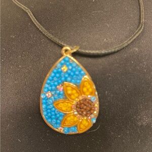 Necklace Pendant Sunflower